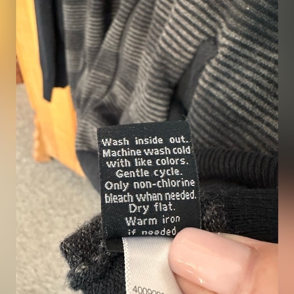 Apt 9 Zip Up Striped Black/Gray Lightweight Cardigan Sweater W/Pockets Size XXL - Picture 7 of 9